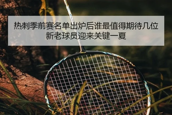 热刺季前赛名单出炉后谁最值得期待几位新老球员迎来关键一夏